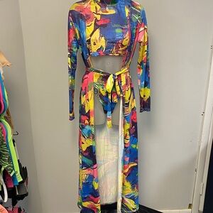 Vibrant Abstract Women's Pajama Set
